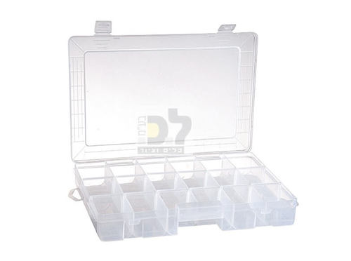 ארגונית פלסטיק שקופה 27x19x4 ס