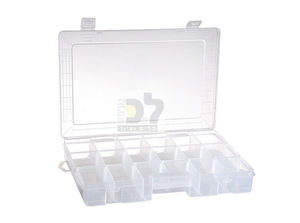 ארגונית פלסטיק שקופה 27x19x4 ס"מ עד 18 תאים