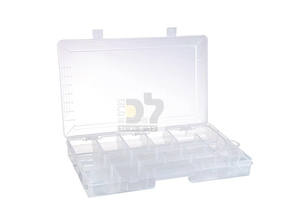 ארגונית פלסטיק שקופה 36x23.5x5 ס"מ עד 24 תאים