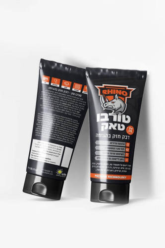 טורבו טאק דבק חזק בעוצמה הדבק שמדביק הכל RHINO צבע לבן