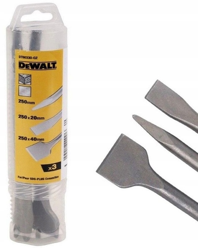 סט 3 יח איזמלים מקצועיים לפטישון DEWALT