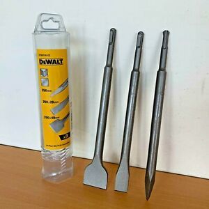 סט 3 יח איזמלים מקצועיים לפטישון DEWALT