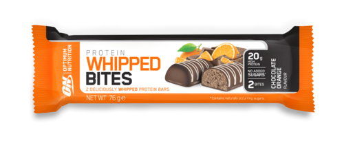 חטיף שוקולד תפוז 76 גרם אופטימום וויפט Whipped Bites Chocolate Orange 76 gr Optimum Nutrition
