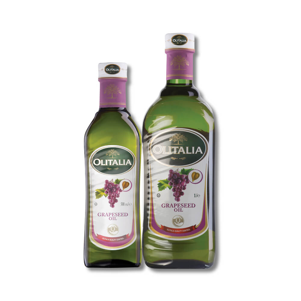 שמן זרעי ענבים מארז 1 ליטר + 1/2 ליטר אוליטליה Grape Seed Oil 1L+1/2L Olitalia שקדיה מוצרי טבע
