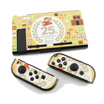 Nintendo Switch Protective Housing Shell Case - 25 Years Mario - מגן קומפלט לנינטנדו סוויץ' מעוצב 25 שנים למריו