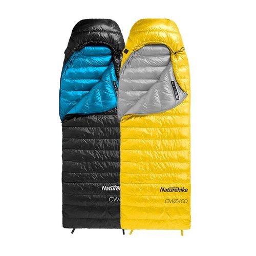 שק שינה פוך חורפי מתקפל לקטן NATUREHIKE CW400 Goose Down