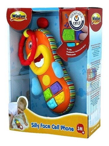 טלפון נייד מנגן ומאיר - פרצוף מצחיק