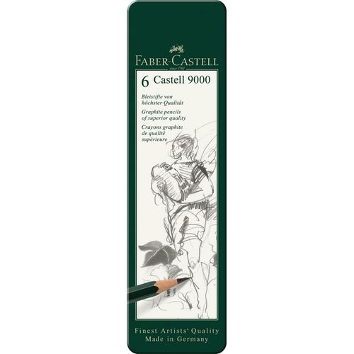 סט 6 עפרונות רישום Faber Castell