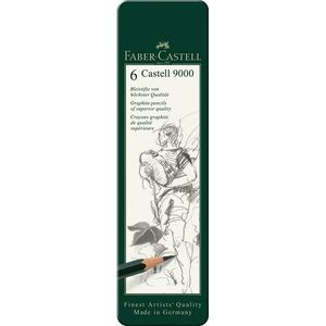 סט 6 עפרונות רישום Faber Castell