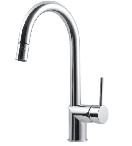 ברז מטבח נשלף PULL DOWN פיה מסתובבת 304668 חמת