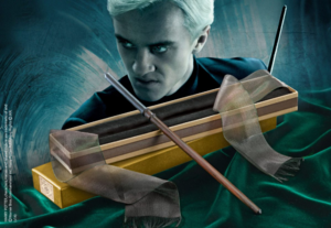 Draco Malfoy Wand in Ollivanders Box The Nobel collection
