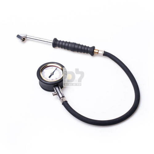בודק לחץ לצמיגים עם צינור מאריך עד 170PSI כולל שסתום שחרור לחץ