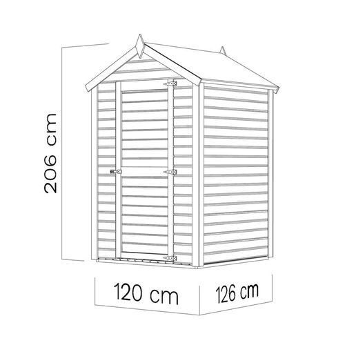 מחסן גינה עץ גארדן איקס 