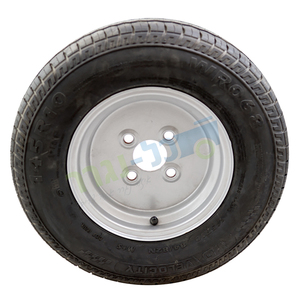 גלגל לנגרר כולל חישוק 4 ברגים 145R10