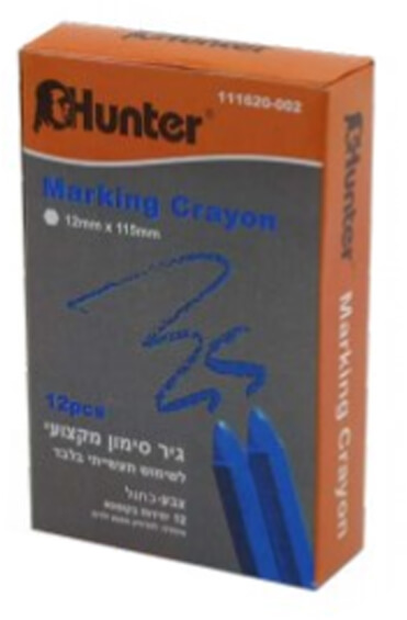 גיר סימון עבה כחול 12 יחידות 