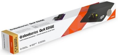 משטח לעכבר בגודל L המספק דיוק מושלם SteelSeries QcK Edge