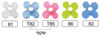 ידית אקריל דוגמאת פרח 