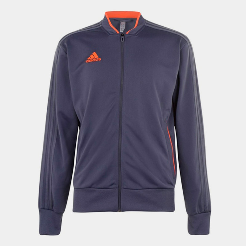 חולצת אדידס ארוכה - adidas Tracksuit Top (אפור-כתום)