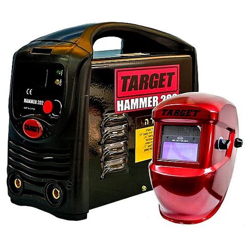 רתכת מיישר זרם אלקטרוני עד 200A מקצועית מבית TARGET כולל מסיכה!