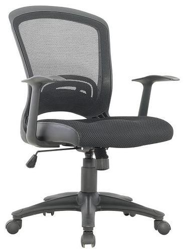 נמרק מנהל נמוך שחור PU גב רשת שחור