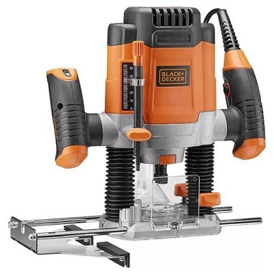 רוטר 1200W במזוודה+6 כרסומים B&D KW1200EKA