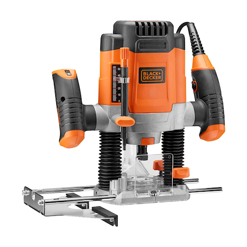 רוטר 1200W במזוודה+6 כרסומים B&D KW1200EKA