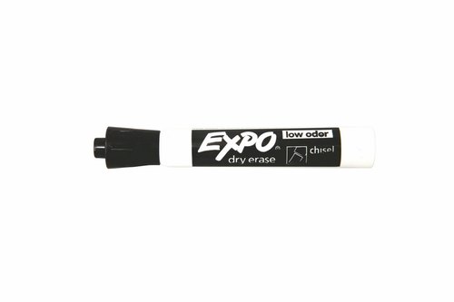 טוש מחיק ללוח EXPO ראש שטוח - שחור