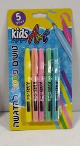 מדגש זוהר פסטל - 5 צבעים KIDS ART