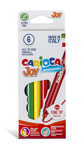 טושים דקים JOY קריוקה - 6 צבעים CARIOCA
