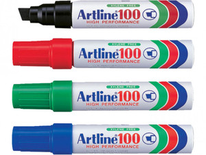 טוש לא מחיק ארטליין עבה 100 - צבעים לבחירה Artline