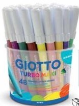 טושים עבים בכוס ג'יוטו - 48 צבעים GIOTTO