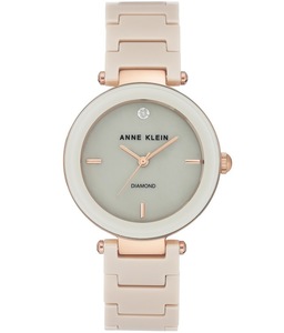 Anne Klein AK/1018RGTN קרמיקה שיבוץ יהלום לנשים