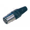 CA108 קונקטור מחבר XLR זכר לכבל 4 פין SOUNDKING
