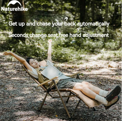 כסא מתקפל למצב שינה לשטח ולקמפינג 3 מצבים NATUREHIKE Nightfall T08 Chair