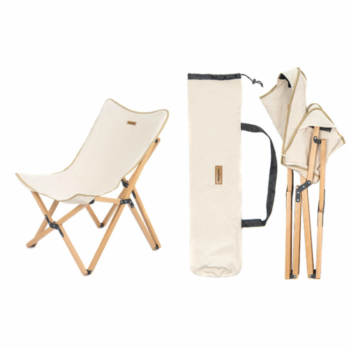 כסא מתקפל לקמפינג מעץ NATUREHUKE OUTDOOR Camping Chair