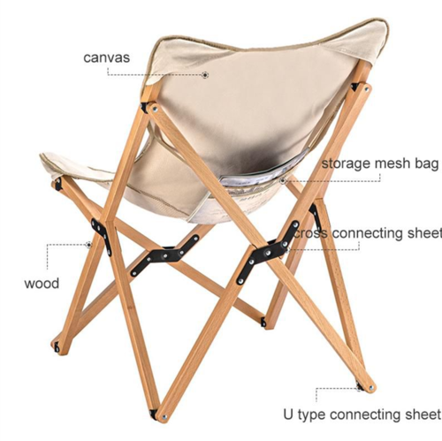 כסא מתקפל לקמפינג מעץ NATUREHUKE OUTDOOR Camping Chair