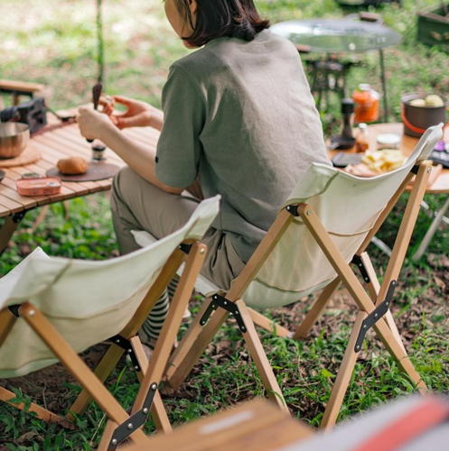 כסא מתקפל לקמפינג מעץ NATUREHUKE OUTDOOR Camping Chair