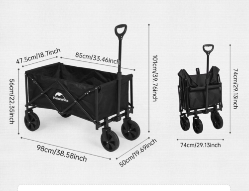 עגלה מתקפלת לקמפינג ולים נפח חזקה מאד NATUREHIKE TROLLY- CNK2300JU014  