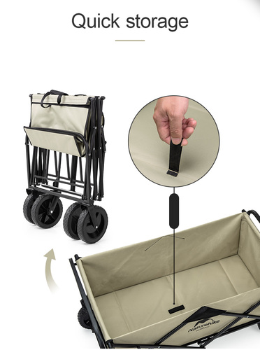 עגלה מתקפלת לקמפינג ולים נפח חזקה מאד NATUREHIKE TROLLY- CNK2300JU014  