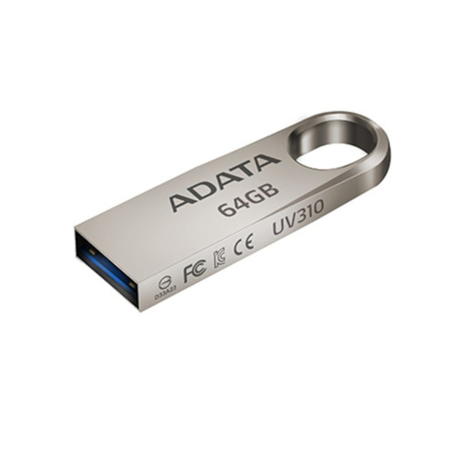 זיכרון נייד למחשב   ADATA UV310 metallic USB 3.1 Flash Drive - AUV310-32G-RGD