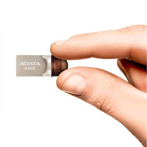 זיכרון נייד למחשב   ADATA UC370 - AUC370-64G-RGDADATA UC370 metallic USB-C + 3.1 Flash Drive