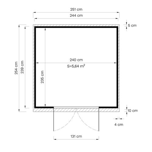 מחסן גינה עץ גארדן איקס 