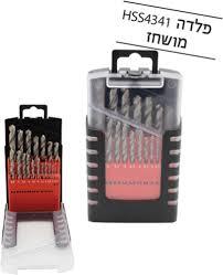 סט מקדחים HSS מ"מ 1-10 מושחז לברזל (19 יח