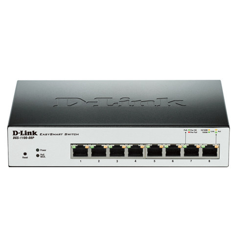 מתג   D-LINK DGS-1100-08P
