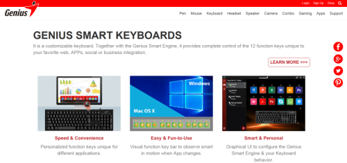 מקלדת  חוטית חכמה Genius KB-101- 31300006415