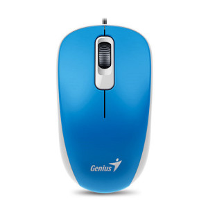עכבר אופטי חוטי כחול  Genius DX-120 OCEAN BLUE