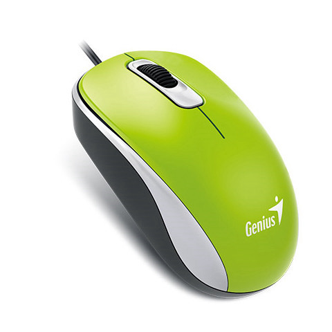 עכבר אופטי חוטי ירוק  Genius DX-120 OCEAN GREEN SPRING