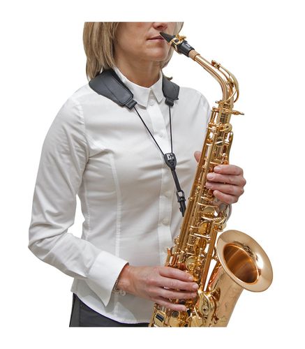 זוית נוספת BG France S70SH Yoke Saxophone Strap