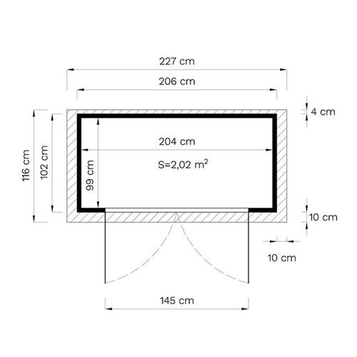 מחסן גינה עץ 
