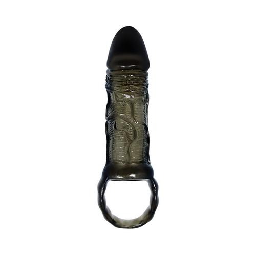 שרוול רך שחור שקוף המעבה  ומאריך את איבר הגבר Men Extension